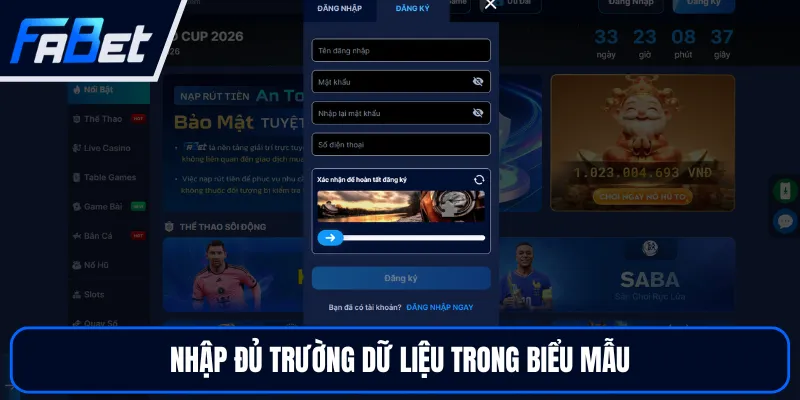 Đăng Ký FABET - Mở Tài Khoản Nhanh Chỉ Trong Vài Phút