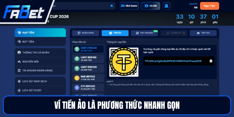 Rút Tiền FABET Với 4 Phương Thức Thanh Khoản An Toàn